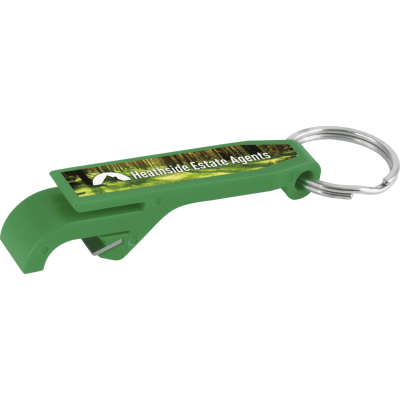 Picture of BOTTLE OPENER KEYRING GREEN