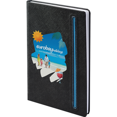 Picture of NOTEBOOKS - DENIM BLACK NOTE BOOK (STANDARD DEBOSS)