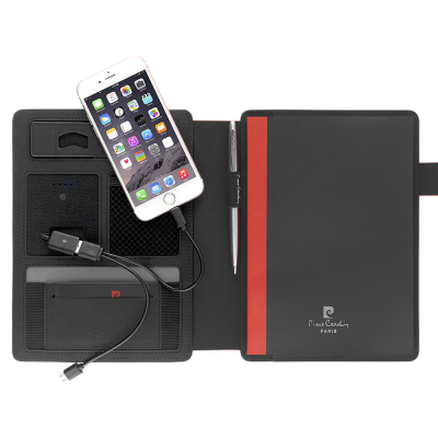 Picture of PIERRE CARDIN MILANO CONFERENCE FOLDER with Power Bank.