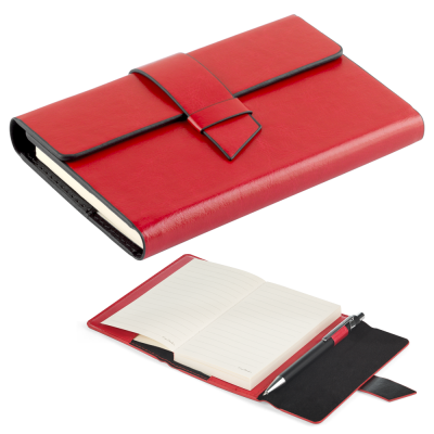 Picture of PIERRE CARDIN A6 MILANO POCKET NOTE BOOK in Red.