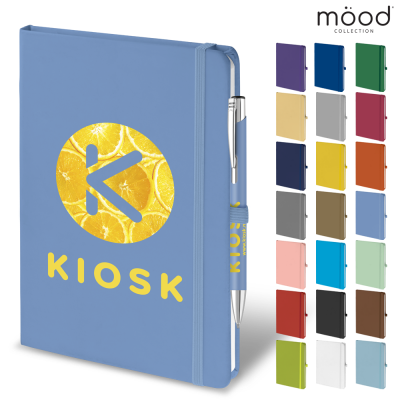 Picture of MOOD DUO A5 FSC SOFT FEEL NOTE BOOK with Ball Pen Pen