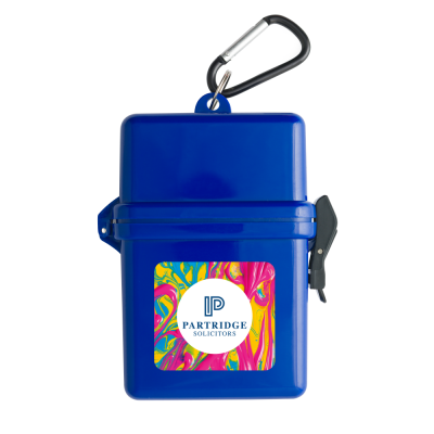 Picture of WATERPROOF CONTAINER with Carabiner (Full Colour Label)