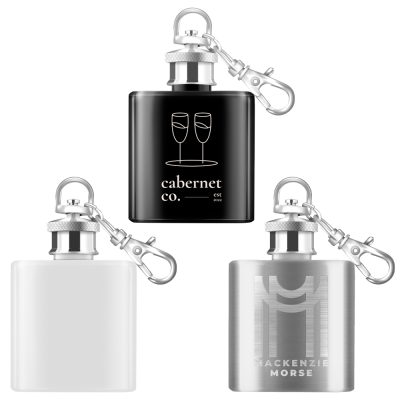 Picture of MINI HIP FLASK with Keyring Chain.