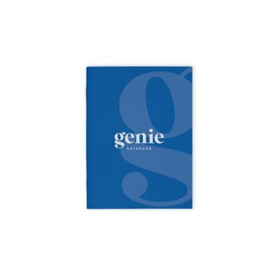Picture of GENIE NOTE BOOK - A4 - SADDLE STITCHED with Squared Corners (Full Colour Print)