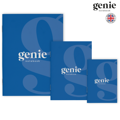 Picture of GENIE NOTE BOOK - A4 - PERFECT BOUND with Squared Corners (Full Colour Print)