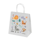 Picture of BAGS - ASHDOWN MINI PAPER GIFT BAG with Twisted Handles - White - 200Gsm