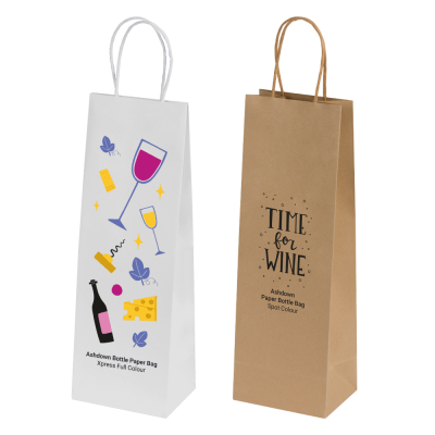 Picture of BAGS - ASHDOWN BOTTLE PAPER GIFT BAG with Twisted Handles