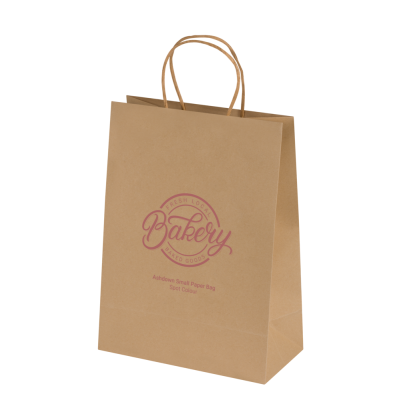 Picture of BAGS - ASHDOWN SMALL PAPER GIFT BAG with Twisted Handles - Kraft - 150Gsm.