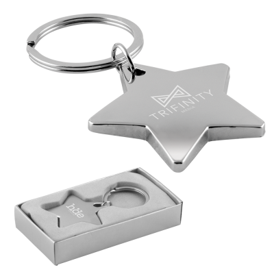 Picture of STAR SHAPE KEYRING - GLOSS