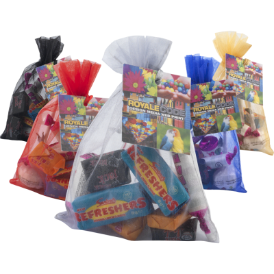 Picture of LARGE ORGANZA BAG with Retro Sweets