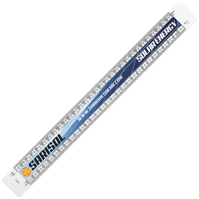 Picture of RULER - ARCHITECT SCALE - 300MM (SPOT COLOUR PRINT)