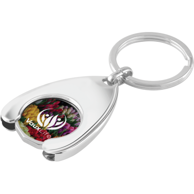 Picture of EXPRESS TROLLEY COIN WISHBONE HOLDER KEYRING - FULL COLOUR.