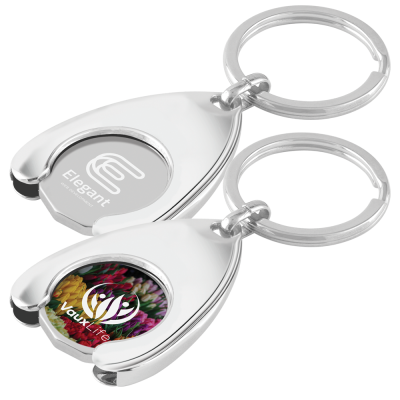 Picture of EXPRESS TROLLEY COIN WISHBONE HOLDER KEYRING.