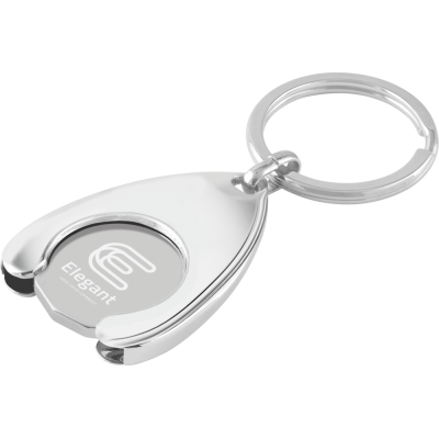 Picture of EXPRESS TROLLEY COIN WISHBONE HOLDER KEYRING - LASER ENGRAVED