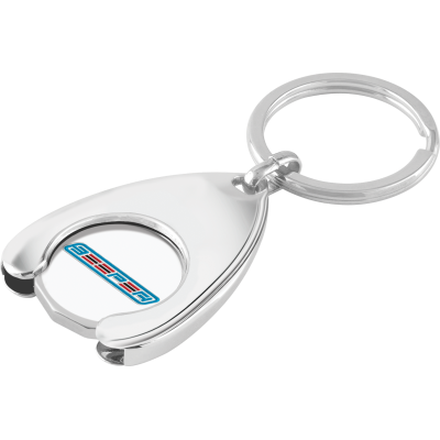 Picture of TROLLEY COIN - WISHBONE SOFT ENAMEL (UP TO 4 SPOT COLS.