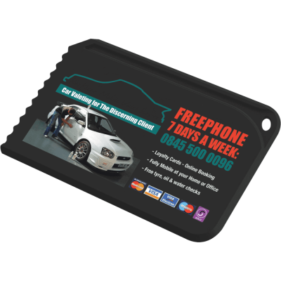 Picture of RECYCLED SNAP CREDIT CARD ICE SCRAPER BLACK