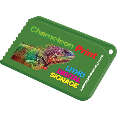 Picture of RECYCLED SNAP CREDIT CARD ICE SCRAPER GREEN
