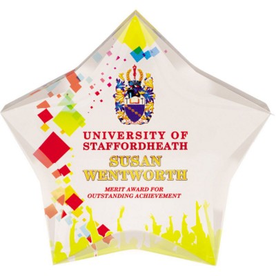 Picture of STAR SHAPE AWARD in Clear Transparent