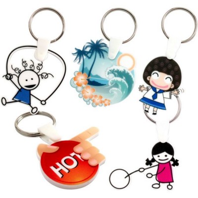 Picture of BESPOKE ACRYLIC KEYRING in White