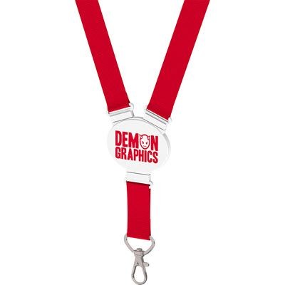 Picture of ELLIPTICAL SNAP LANYARD in Red
