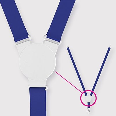 Picture of ROUND SNAP LANYARD in Blue