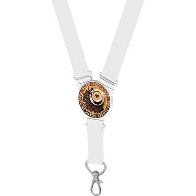 Picture of ROUND SNAP LANYARD in White