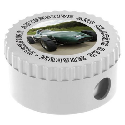 Picture of ROUND PENCIL SHARPENER in White