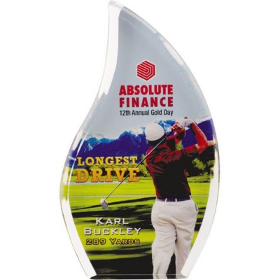 Picture of TEAR DROP AWARD in Clear Transparent