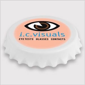 Picture of BOTTLE CAP FRIDGE MAGNET in White