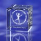 Picture of BEVELLED GLASS CUBE