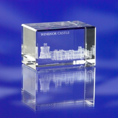 Picture of BEVELLED RECTANGULAR GLASS BLOCK.