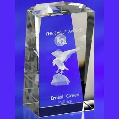 Picture of SHOWCASE GLASS AWARD TROPHY.