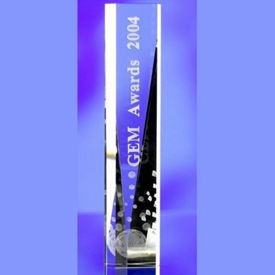 Picture of TALL BOY GLASS AWARD TROPHY.