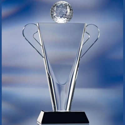 Picture of GOLF TROPHY GLASS AWARD TROPHY.