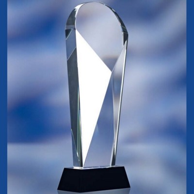 Picture of CUT GLASS AWARD TROPHY.