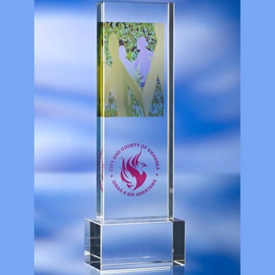 Picture of TALL GLASS AWARD TROPHY.