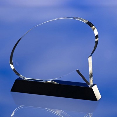 Picture of SPEECH AWARD TROPHY  with Black Glass Base.