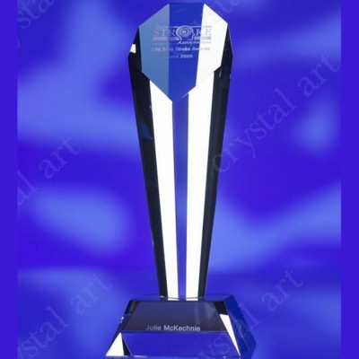 Picture of COLUMN GLASS AWARD TROPHY.