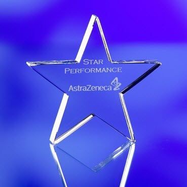 Picture of STAR CRYSTAL PAPERWEIGHT & AWARD TROPHY.