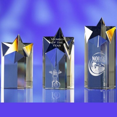 Picture of CRYSTAL STAR 1 AWARD TROPHY.