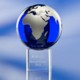 Picture of COLOUR GLOBE ON BASE GLASS AWARD TROPHY