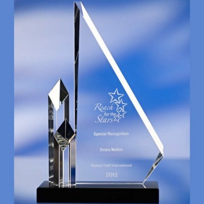 Picture of GLASS AWARD TROPHY