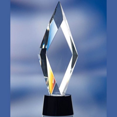 Picture of DIAMOND CUT TOWER GLASS AWARD TROPHY