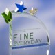 Picture of CLEAR TRANSPARENT GLASS AWARD TROPHY
