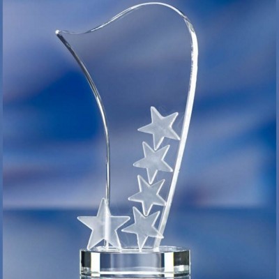 Picture of STARS GLASS AWARD TROPHY.