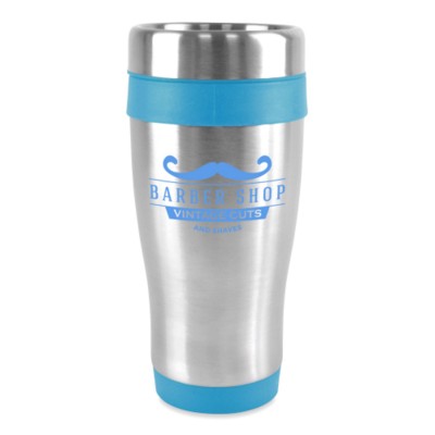 Picture of ANCOATS STAINLESS STEEL METAL TUMBLER with Cyan Trim