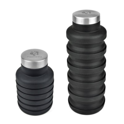 Picture of FOLDING SILICON BOTTLE in Black