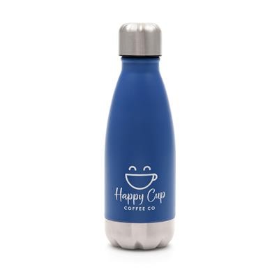 Picture of ASHFORD SHADE STAINLESS STEEL METAL DRINK BOTTLE in Royal Blue.
