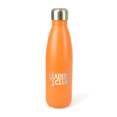 Picture of ASHFORD POP STAINLESS STEEL METAL DRINK BOTTLE in Amber.