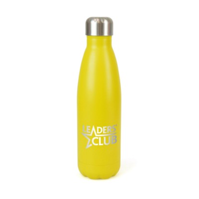 Picture of ASHFORD POP STAINLESS STEEL METAL DRINK BOTTLE in Yellow